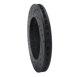 Infiniti I30 Brake Rotor (1) - Front Right - R1 Concepts - Drilled & Slotted - Black - `99-`01